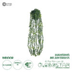 GloboStar® Artificial Garden HANGING MILAN GRASS 20866 Τεχνητό Κρεμαστό Διακοσμητικό Φυτό Milan Grass  Φ18 x Y60cm