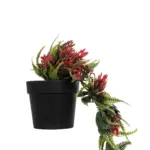 GloboStar® Artificial Garden HANGING RED PINE CONE 20869 Τεχνητό Κρεμαστό Διακοσμητικό Φυτό Κόκκινο Κουκουνάρι Μ17 x Π17 x Υ50cm - Image 4