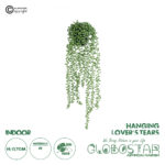 GloboStar® Artificial Garden HANGING LOVER'S TEARS 20875 - Τεχνητό Κρεμαστό Διακοσμητικό Φυτό Lover's Tears Φ14 x Y70cm