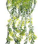 GloboStar® Artificial Garden HANGING FERN 20877 - Τεχνητό Κρεμαστό Διακοσμητικό Φυτό Φτέρη  Φ23 x Y70cm - Image 3