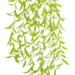 GloboStar® Artificial Garden HANGING CAMELIA LEAF 20879 - Τεχνητό Κρεμαστό Διακοσμητικό Φυτό Φύλλο Καμέλιας Φ31 x Y80cm - Image 3