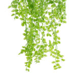 GloboStar® Artificial Garden HANGING PEACH LEAF 20880 - Τεχνητό Κρεμαστό Διακοσμητικό Φυτό Φύλλο Ροδακινιάς  Φ20 x Y50cm - Image 3