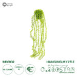 GloboStar® Artificial Garden HANGING MYRTLE 20881 - Τεχνητό Κρεμαστό Διακοσμητικό Φυτό Μυρτιά Φ21 x Y80cm