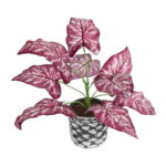 GloboStar® Artificial Garden RED POLKA 20887 Τεχνητό Διακοσμητικό Φυτό Κόκκινη Πόλκα Φ38 x Υ33cm - Image 2