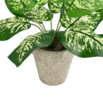 GloboStar® Artificial Garden DIEFFENBACHIA POTTED PLANT 20897 Διακοσμητικό Φυτό Διφενμπάχια Φ40 x Υ33cm - Image 4
