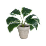 GloboStar® Artificial Garden WHITE HOSTA PLANT 20900 Διακοσμητικό Φυτό Λευκή  Χόστα Φ45 x Υ40cm - Image 2