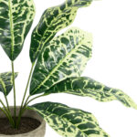 GloboStar® Artificial Garden YELLOW AGLAONEMA POTTED PLANT 20902 Διακοσμητικό Φυτό Κίτρινο Αγλαόνημα Φ40 x Υ33cm - Image 3