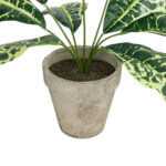 GloboStar® Artificial Garden YELLOW AGLAONEMA POTTED PLANT 20902 Διακοσμητικό Φυτό Κίτρινο Αγλαόνημα Φ40 x Υ33cm - Image 4