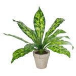 GloboStar® Artificial Garden  SPATHIPHYLLUM POTTED PLANT 20905 Διακοσμητικό Φυτό Σπαθίφυλλο Φ40 x Υ33cm - Image 2