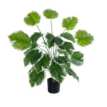 GloboStar® Artificial Garden WHITE HOSTA PLANT 20920 Διακοσμητικό Φυτό Λευκή Χόστα Φ87 x Υ80cm - Image 2