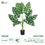 GloboStar® Artificial Garden MONSTERA PLANT 20937 - Διακοσμητικό Φυτό Μονστέρα Φ90 x Υ90cm