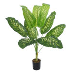GloboStar® Artificial Garden CALATHEA PLANT 20940 Διακοσμητικό Φυτό Καλαθέα Φ80 x Υ90cm - Image 2
