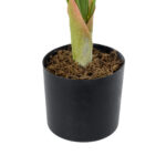 GloboStar® Artificial Garden WHITE ZEBRA PLANT 20943 Τεχνητό Διακοσμητικό Φυτό Λευκή Ζέβρα Φ90 x Υ90cm - Image 4