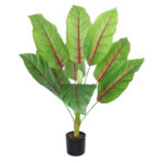 GloboStar® Artificial Garden BLOOD BANANA PLANT 20944 - Διακοσμητικό Φυτό Αιματόφυλλη Μπανανιά Φ70 x Υ90cm - Image 2