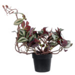 GloboStar® Artificial Garden ZEBRINA PLANT 20961 Διακοσμητικό Φυτό Ζεμπρίνα Φ45 x Υ22cm - Image 4