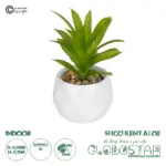 GloboStar® Artificial Garden SUCCULENT ALOE POTTED PLANT 20984 Διακοσμητικό Φυτό Αλόη Φ9 x Υ12cm