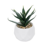 GloboStar® Artificial Garden SUCCULENT ALOE POTTED PLANT 20992 Διακοσμητικό Φυτό Αλόη Φ8 x Υ12cm - Image 2