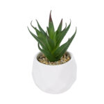 GloboStar® Artificial Garden SUCCULENT ALOE POTTED PLANT 20993 Διακοσμητικό Φυτό Αλόη Φ8 x Υ12cm - Image 2