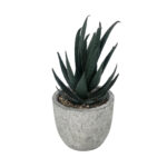GloboStar® Artificial Garden SUCCULENT ALOE POTTED PLANT 21007 Διακοσμητικό Φυτό Αλόη  Φ7 x Υ14cm - Image 2