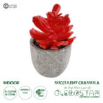 GloboStar® Artificial Garden SUCCULENT CRASSULA 21013 Διακοσμητικό Φυτό Παχύφυτο Κράσουλα Υ11.5cm