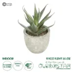 GloboStar® Artificial Garden SUCCULENT ALOE 21022 Τεχνητό Διακοσμητικό Φυτό Αλόη Μ6 x Π6 x Υ12cm