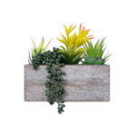 GloboStar® Artificial Garden SUCCULENT VARIUS PLANT POTTED 21034 Διακοσμητικό Φυτό Μίξ Μ23 x Π13 x Υ23cm - Image 3