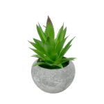 GloboStar® Artificial Garden SUCCULENT ALOE POTTED PLANT 21037 Διακοσμητικό Φυτό Αλόη Φ10 x Υ15cm - Image 2