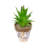 GloboStar® Artificial Garden SUCCULENT ALOE POTTED PLANT 21044 Διακοσμητικό Φυτό Αλόη Φ12 x Υ16cm - Image 2