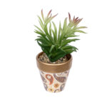 GloboStar® Artificial Garden SUCCULENT CRASSULA POTTED PLANT 21046 Διακοσμητικό Φυτό Κρασούλα  Φ12 x Υ20cm - Image 2