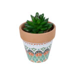 GloboStar® Artificial Garden SUCCULENT SANSEVIERIA POTTED PLANT 21051 Διακοσμητικό Φυτό Σανσεβιέρια  Φ8x Υ14cm - Image 2