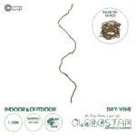 GloboStar® Artificial Garden DRY VINE 21067 Τεχνητό Διακοσμητικό Κλαδί Ξηρό Αμπέλι Μ8 x Π8 x Υ180cm - Σετ 10 τμχ