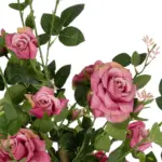 GloboStar® Artificial Garden PINK ROSES 21072 Τεχνητό Διακοσμητικό Δέντρο Τριανταφυλλιά Μ50 x Π50 x Υ90cm - Image 3