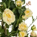 GloboStar® Artificial Garden YELLOW ROSES 21073 Τεχνητό Διακοσμητικό Δέντρο Τριανταφυλλιά Μ50 x Π50 x Υ90cm - Image 3