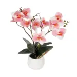 GloboStar® Artificial Garden PINK ORCHID 21075 Διακοσμητικό Φυτό Ροζ Ορχιδέα  Υ30cm - Image 2