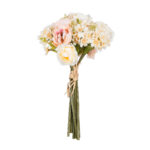GloboStar® Artificial Garden PEONY FLOWER BOUQUET 21087 Τεχνητό Διακοσμητικό Μπουκέτο Παιώνιας Y30cm - Image 2