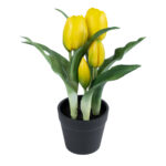 GloboStar® Artificial Garden YELLOW TULIP 21093 Διακοσμητικό Φυτό Κίτρινη Τουλίπα Υ23cm - Image 2