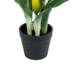 GloboStar® Artificial Garden YELLOW TULIP 21093 Διακοσμητικό Φυτό Κίτρινη Τουλίπα Υ23cm - Image 4