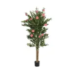GloboStar® Artificial Garden PINK PEONY 21097 Τεχνητό Διακοσμητικό Δέντρο Παιώνια Μ80 x Π70 x Υ160cm - Image 2