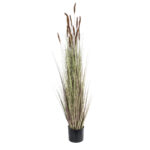 GloboStar® Artificial Garden BROWN LAGURUS 21101 Διακοσμητικό Φυτό Καφέ Λαγοουρά Υ140cm - Image 2