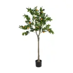 GloboStar® Artificial Garden ORANGE TREE 21109 Τεχνητό Διακοσμητικό Δέντρο Πορτοκαλιά Μ90 x Π70 x Υ160cm - Image 2