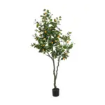 GloboStar® Artificial Garden ORANGE TREE 21110 Τεχνητό Διακοσμητικό Δέντρο Πορτοκαλιά Μ110 x Π80 x Υ200cm - Image 2