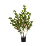 GloboStar® Artificial Garden CAMELIA 21115 Τεχνητό Διακοσμητικό Δέντρο Καμέλια Μ50 x Π30 x Υ90cm - Image 2