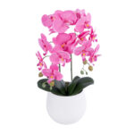 GloboStar® Artificial Garden PINK ORCHID 21116 Διακοσμητικό Φυτό Ροζ Ορχιδέα Υ45cm - Image 2