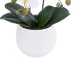 GloboStar® Artificial Garden WHITE ORCHID 21117 Διακοσμητικό Φυτό Λευκή Ορχιδέα Υ45cm - Image 4