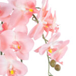 GloboStar® Artificial Garden SALMON ORCHID 21118 Διακοσμητικό Φυτό Ροζ-Πορτοκαλί Ορχιδέα Υ45cm - Image 3