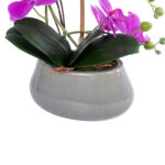 GloboStar® Artificial Garden HOT PINK ORCHID 21119 Διακοσμητικό Φυτό  Έντονο Ροζ Ορχιδέα Υ43cm - Image 4