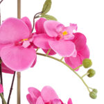 GloboStar® Artificial Garden PINK ORCHID 21121 Διακοσμητικό Φυτό Έντονο Ροζ Ορχιδέα Υ43cm - Image 3
