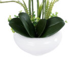 GloboStar® Artificial Garden DARK PINK ORCHID 21123 Διακοσμητικό Φυτό Φούξια Ορχιδέα Υ50cm - Image 4