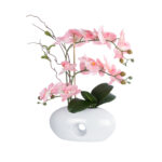 GloboStar® Artificial Garden PINK ORCHID 21126 Διακοσμητικό Φυτό Ροζ Ορχιδέα Υ42cm - Image 2