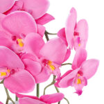 GloboStar® Artificial Garden HOT PINK ORCHID 21127 Διακοσμητικό Φυτό Έντονο Ροζ Ορχιδέα Υ39cm - Image 3